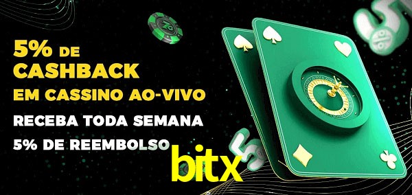 Promoções do cassino ao Vivo bitx